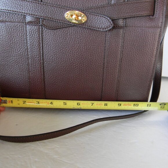 MULBERRY Zipped Bayswater LARGE OXBLOOD/BURGUNDY LEATHER SATCHEL/CROSSBODY - Picture 5 of 14